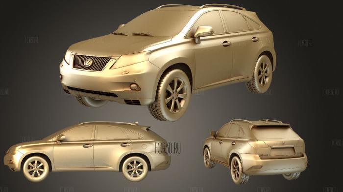 Lexus RX 2010 3d stl модель для ЧПУ